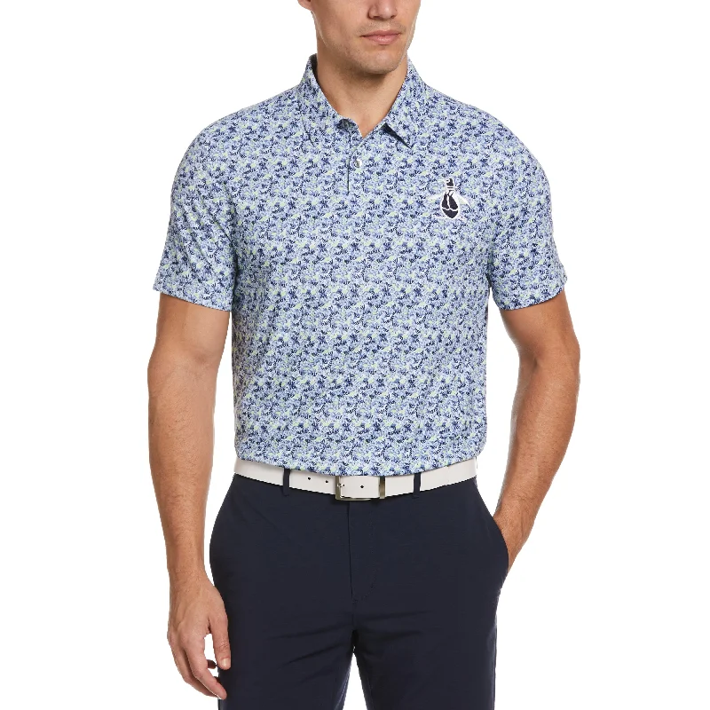 Men's Shirts with Button-Down CollarsUmbrella Novelty Print Golf Polo