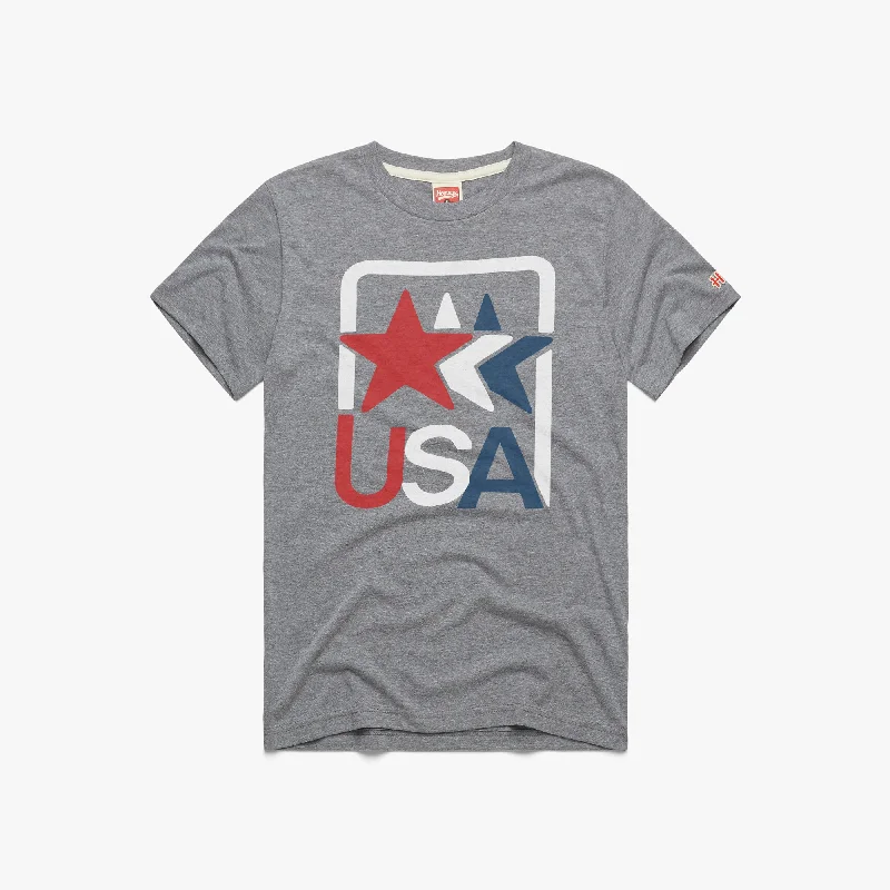 Striped Men's TopsUSA Stars In Motion