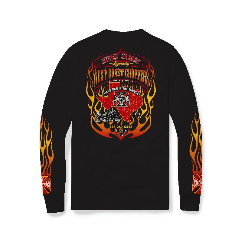 Men's Shirts with Hidden PocketsWCC NOT DOING IT YOUR WAY LONG SLEEVE - BLACK