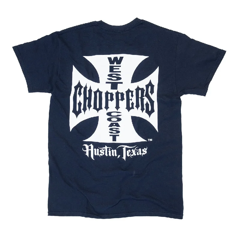 Men's Shirts with Hidden PocketsWest Coast Choppers OG Classic ATX Tee - Navy