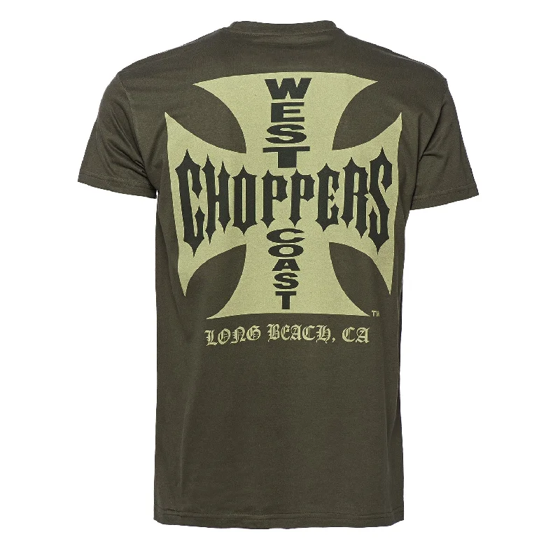 Men's Shirts with Appliquéd SleevesWest Coast Choppers OG Classic Tee - Solid Khaki