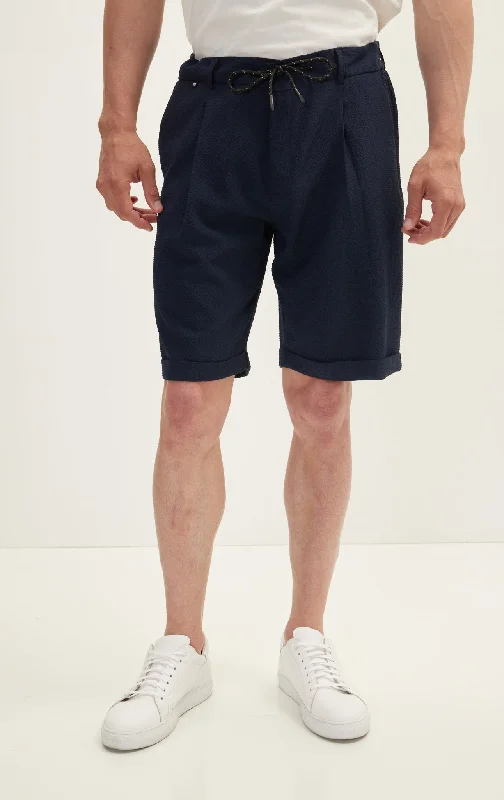 Men's Pants with Graphic PrintsNavy Shorts