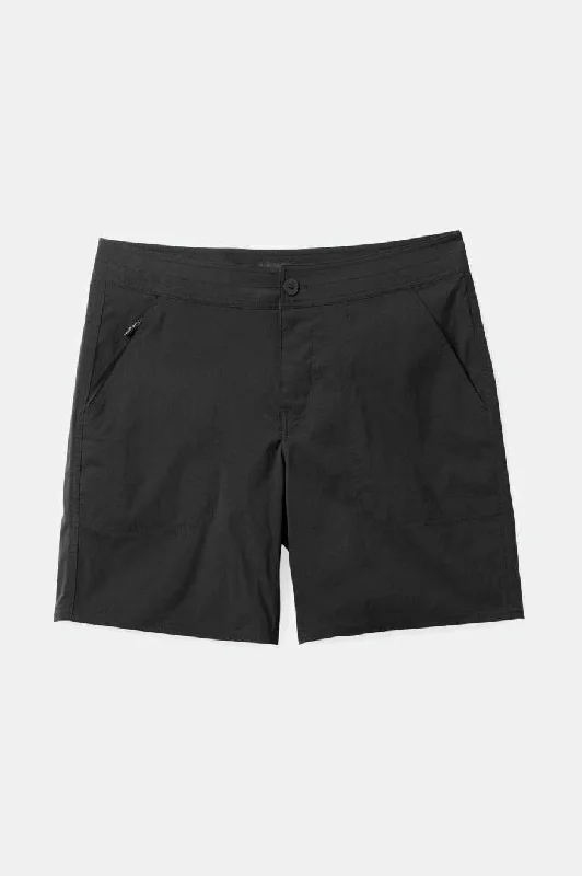 Men's Pants with Wrinkle-Resistant FabricAdventure Ripstop Water Short - Black