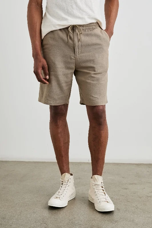 Men's Drawstring Pants for AdjustabilityARCHER SHORT - BARLEY