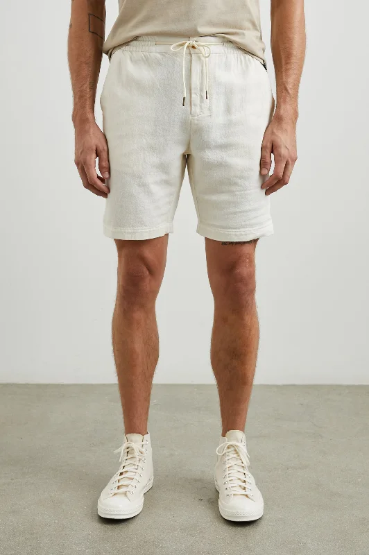 Comfortable Men's JoggersARCHER SHORT - ECRU