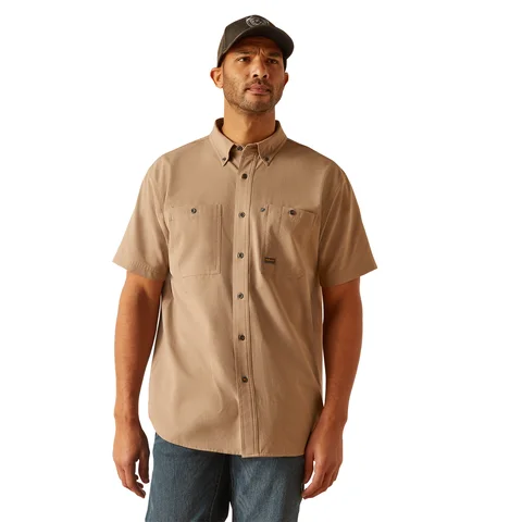 Men's Weekend Shirts for Leisurely OutingsAriat Men's Rebar Made Tough 360 AirFlow Work Shirt