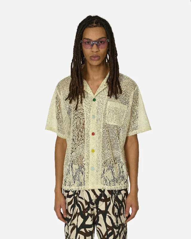 Men's Pocket T-Shirts for Added FunctionalityEngineered Mesh Button Shirt Natural