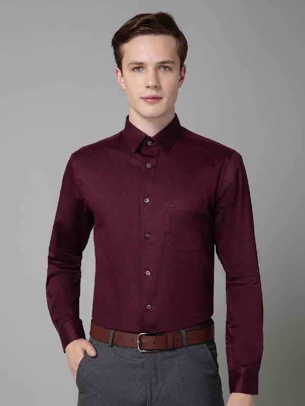 Men's Limited Edition Shirts for ExclusivityMen's Maroon Party Floral Print Full Sleeve Shirt