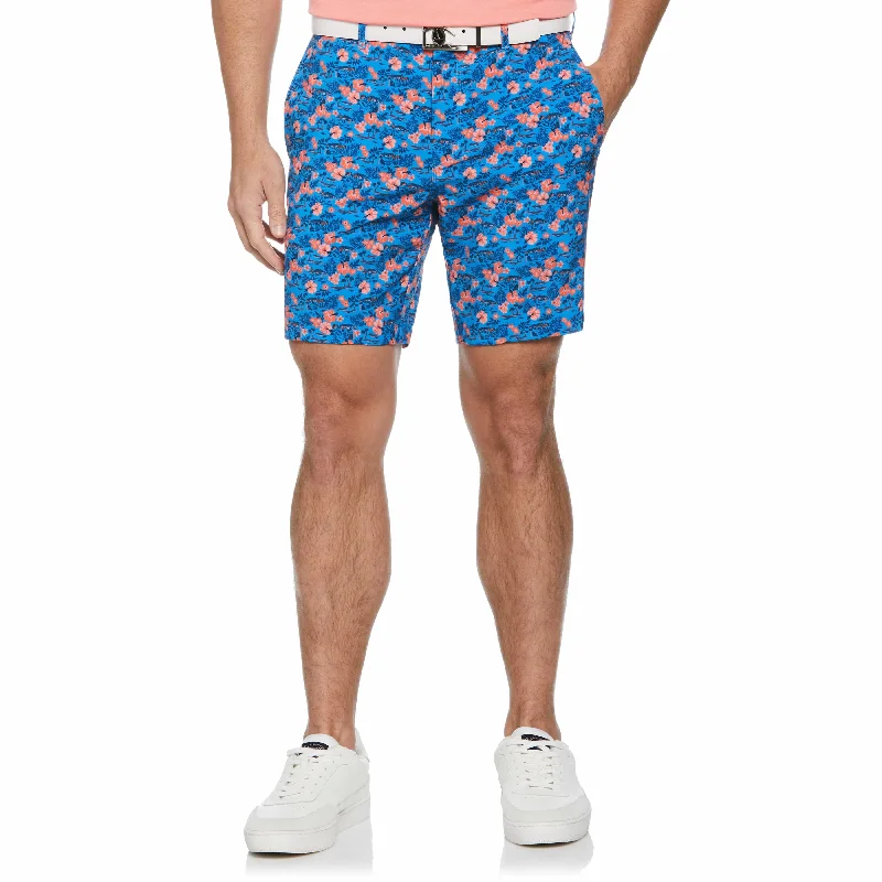 Men's Pants with Zippered PocketsChi Chi Heritage Floral 8" Short