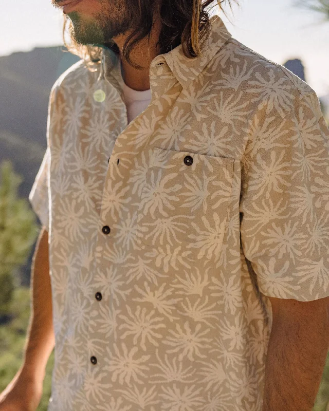 Men's Geometric Print Shirts for a Modern TwistChill Short Sleeve Shirt - Seaweed Pebble Gray