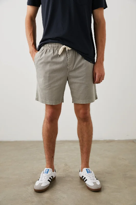 Men's Pants with Back PocketsCRUZ SHORT - WASHED GREY