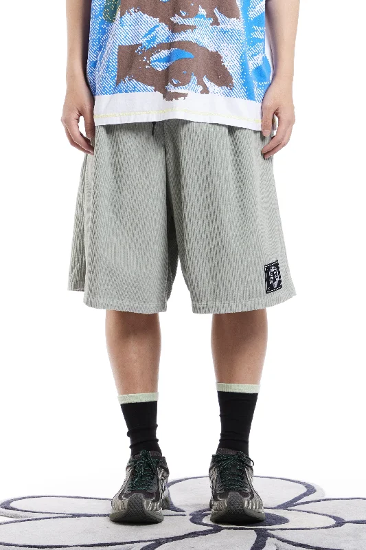 Men's Patterned Pants with Camouflage PrintsCUCO OVERSIZED CORDUROY SHORTS