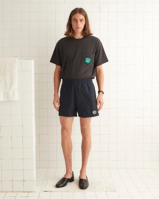 Men's Pants with Welt PocketsField Shorts - Black