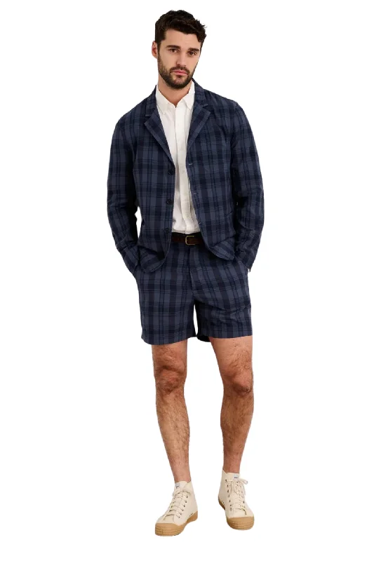 Men's Patterned Pants with Animal PrintsFlat Front Short in Madras