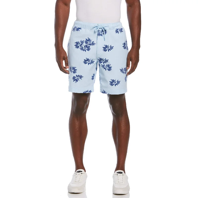 Men's Patterned Pants with Geometric DesignsFloral Linen Shorts