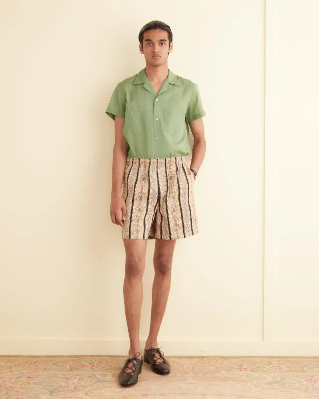 Men's Patterned Pants with Camouflage PrintsFloret Brocade Shorts