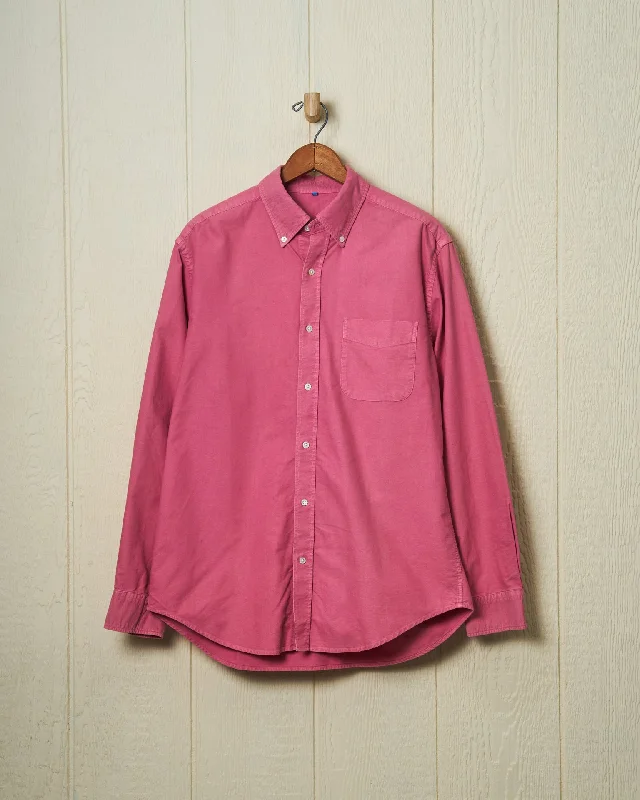 Men's Camouflage Shirts for an Outdoor AppealGarment Dyed Oxford Shirt in Faded Red