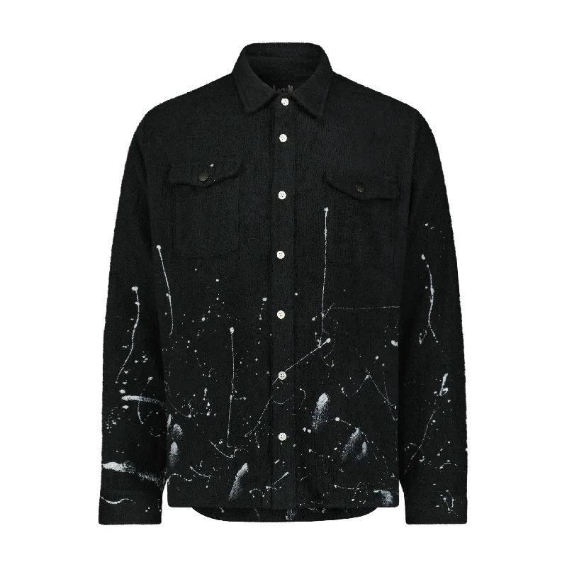 Men's Tennis Shirts for Court ComfortGLITCHED TERRY LONG SLEEVE SHIRT