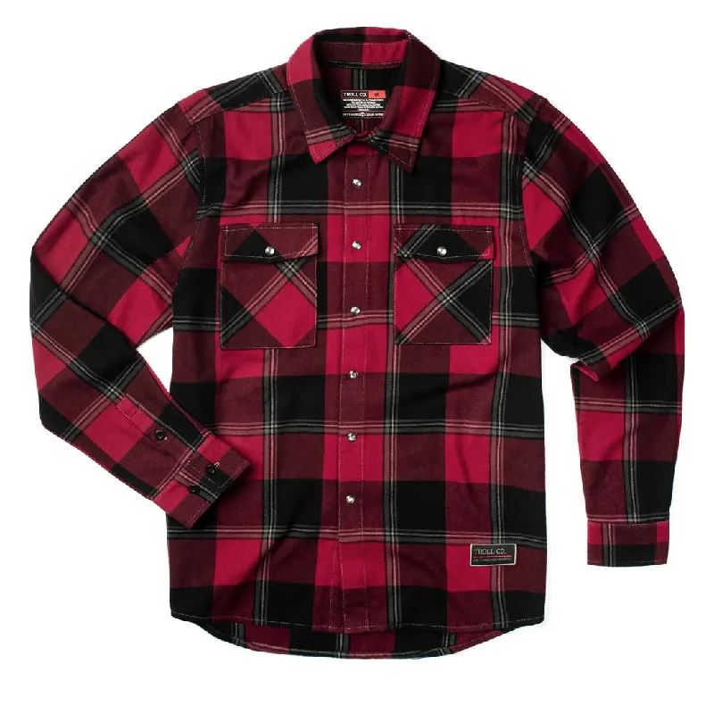 Men's Solid-Colored Shirts for VersatilityGridlock Flannel