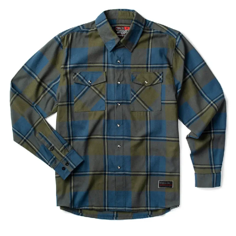 Men's Cufflink-Ready Shirts for Formal EventsGridlock Flannel