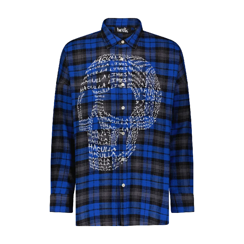 Men's Custom-Fit Shirts for a Personalized LookHACULLA LIVES SKULL WOVEN SHIRT