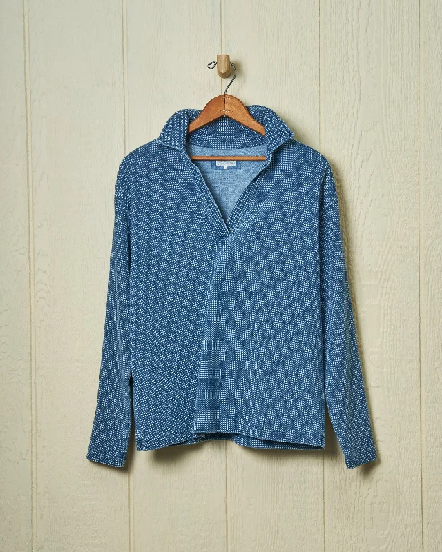 Men's Big and Tall Shirts for Added ComfortIndigo Inlet Pullover in Birdseye Pique