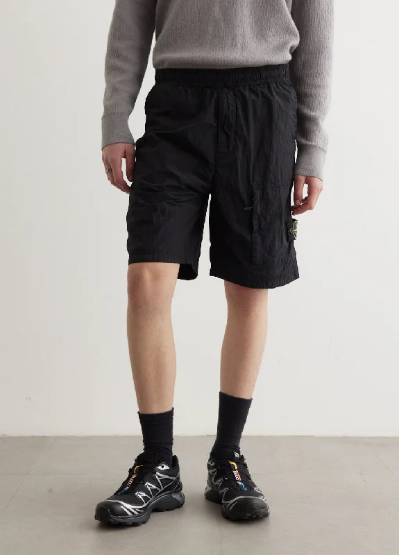 Men's Twill Pants for a Dressy LookIridescent Nylon Metal Utility Shorts