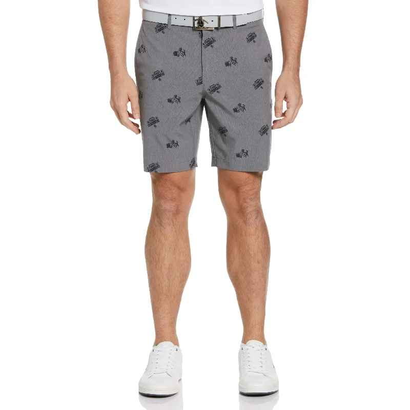 Men's Pants with Patch PocketsKaraoke Print Golf Shorts