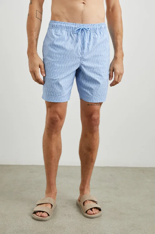 Men's Tailored Pants for a Sharp AppearanceKIAN SWIM SHORT - MONOHELIX WATERFALL