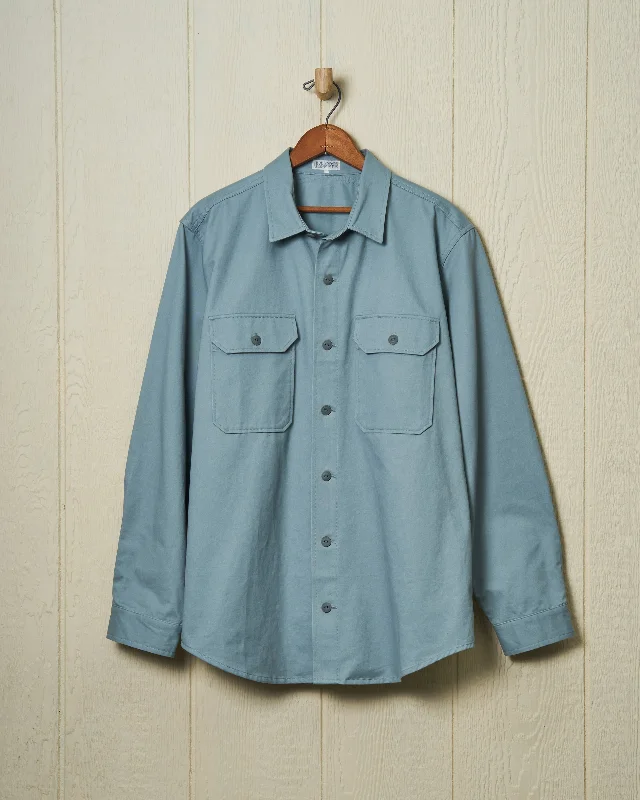 Men's Bold-Color Shirts for a Statement PieceMacArthur Shirt in Ice  Blue Twill