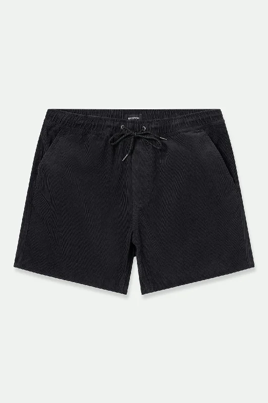 Men's Dress Pants for Special OccasionsMadrid II Corduroy Short 5" - Black Cord
