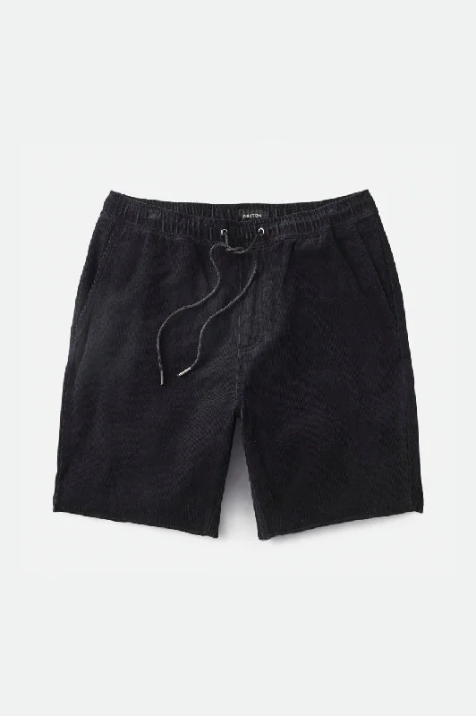 Men's Relaxed-Fit Pants for ComfortMadrid II Corduroy Short 8" - Black Cord