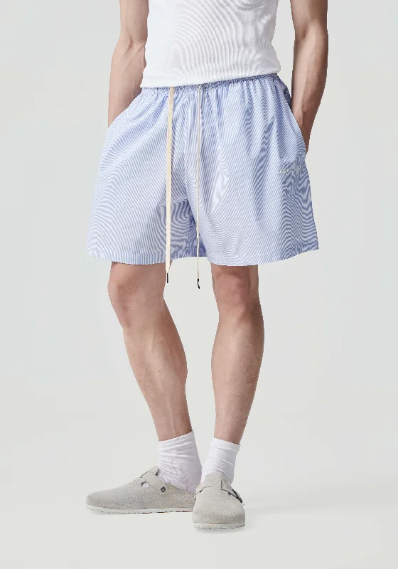 Men's Pants with Pleated FrontsMKI STRIPED SHORTS