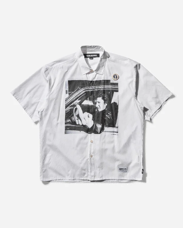 Men's Minimalist Shirts for a Clean LookMen's Sex Pistols Print Shirt White