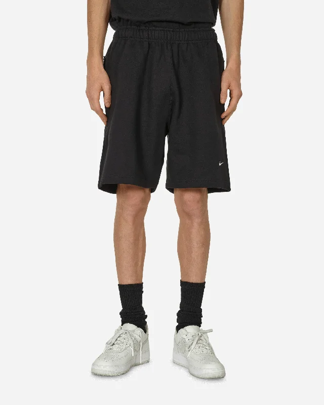 Comfortable Men's JoggersSolo Swoosh Fleece Shorts Black
