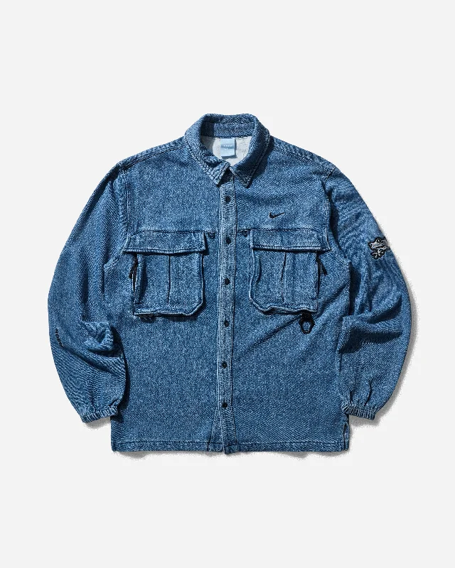 Men's Button-Down Collar Shirts for Staying PolishedMen's NOCTA Opal Lily Pad Denim Shirt French Blue