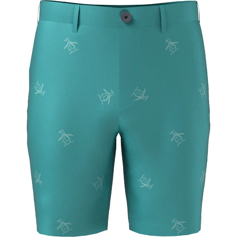 Men's Velcro-Closure Pants for ConveniencePete Embroidered Golf Shorts