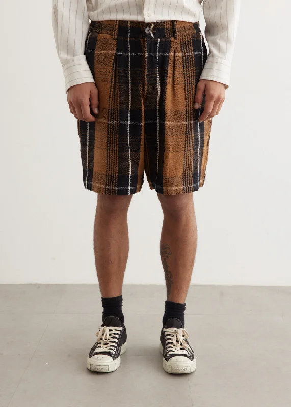 Men's Pants with Appliqué DetailsPleated Track Shorts