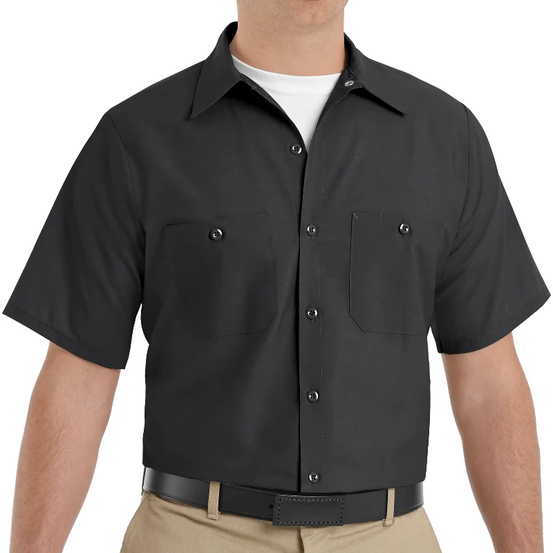 Men's Affordable Shirts for Budget-Friendly StyleRed Kap Men's Industrial Short Sleeve Work Shirt