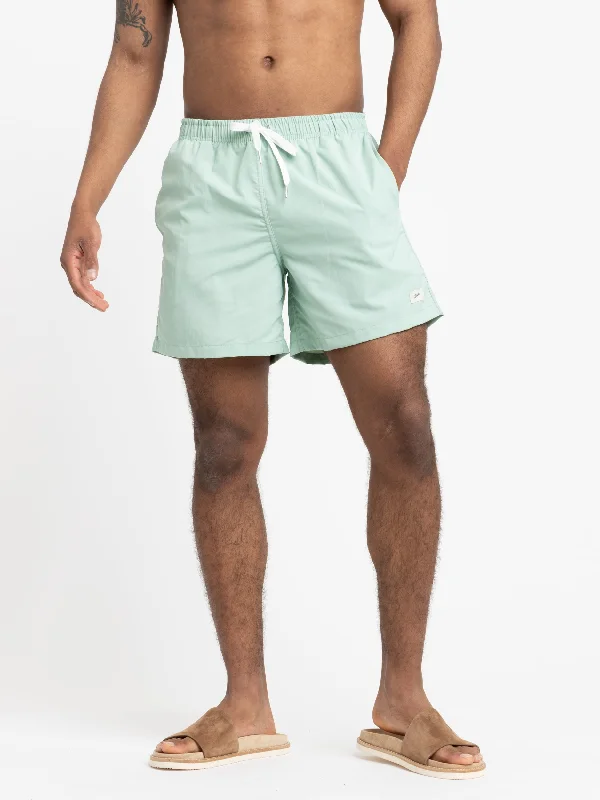 Men's Pants with Stain-Resistant TreatmentSea Foam Green Swim Trunks