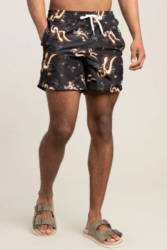 Men's Patterned Pants with StripesSiren Swim Trunks