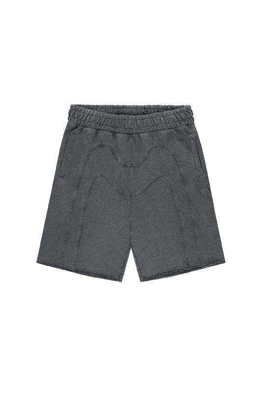 Men's Pants with Belt LoopsSTACKS SHORTS DARK GREY