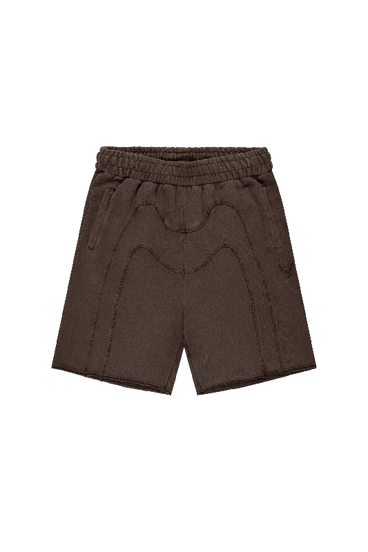 Men's Pants with Slant PocketsSTACKS SHORTS BROWN