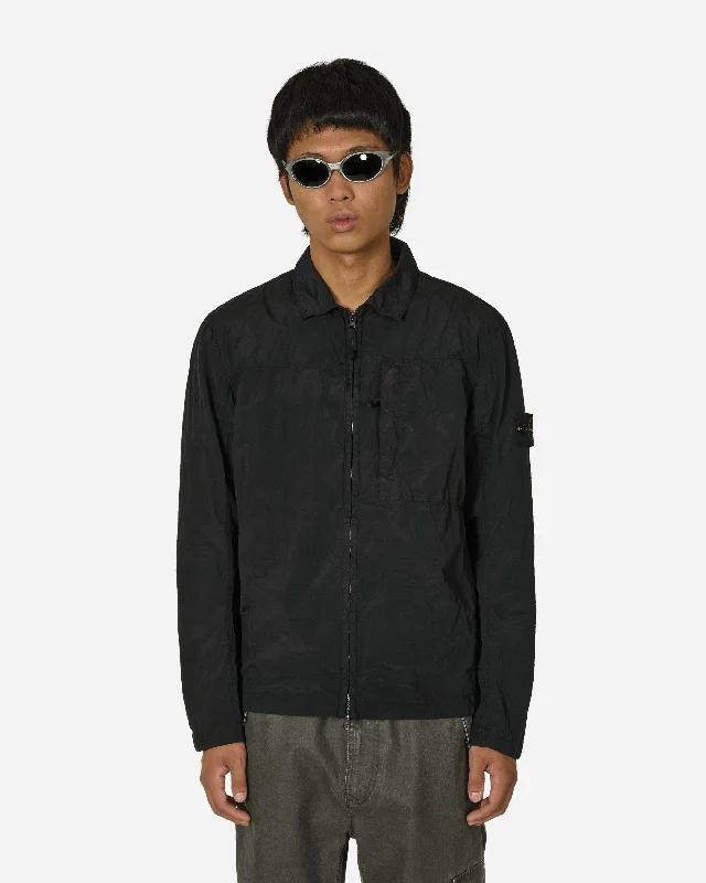 Men's Slim-Fit Shirts for a Flattering ShapeNylon Metal Overshirt Black