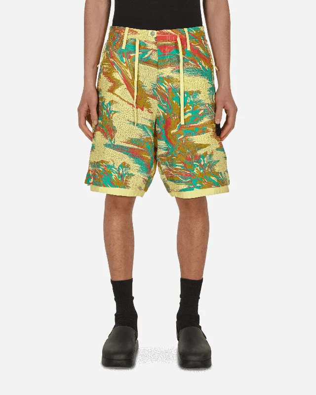 Men's Button-Fly Pants for a Traditional TouchSummer Shorts Yellow