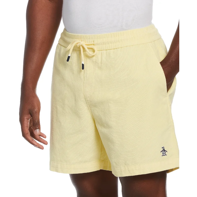 Men's Pants with Ripped and Distressed DetailsStretch Corduroy Short