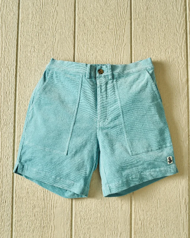 Men's Drawstring Pants for AdjustabilityVentura Short in Bimini Blue Corduroy