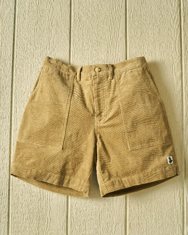 Men's Formal Trousers for BusinessVentura Short in Driftwood Corduroy