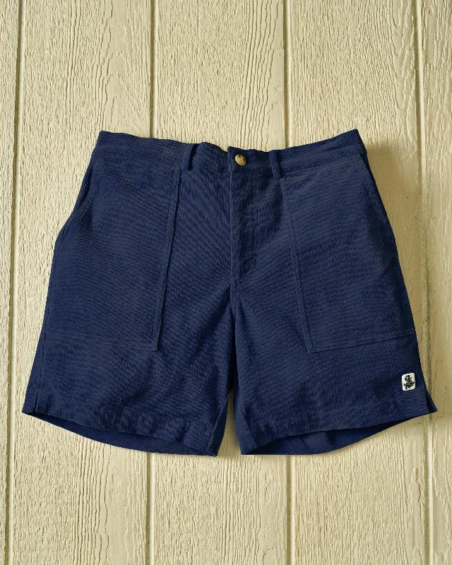 Men's Pants with Stretchable Fabric for FlexibilityVentura Short in Navy Corduroy