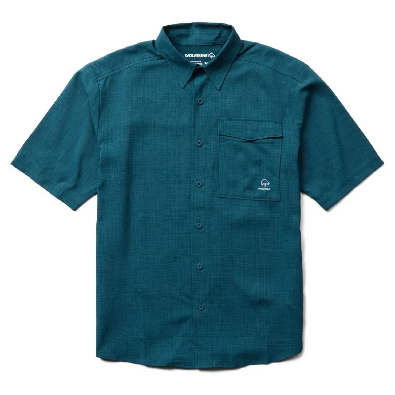 Men's Long-Sleeve Shirts for Year-Round WearWolverine Men's Driver Lightweight Button-Down Short Sleeve Work Shirt